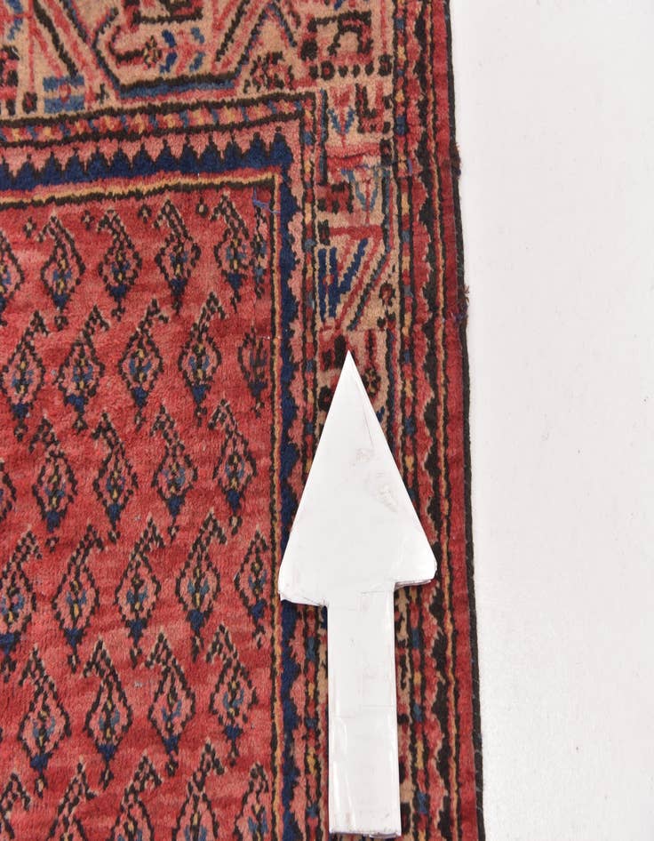 Detail image of 3' 4 x 7' 2 Hand Knotted Botemir Persian Wool Runner Rug