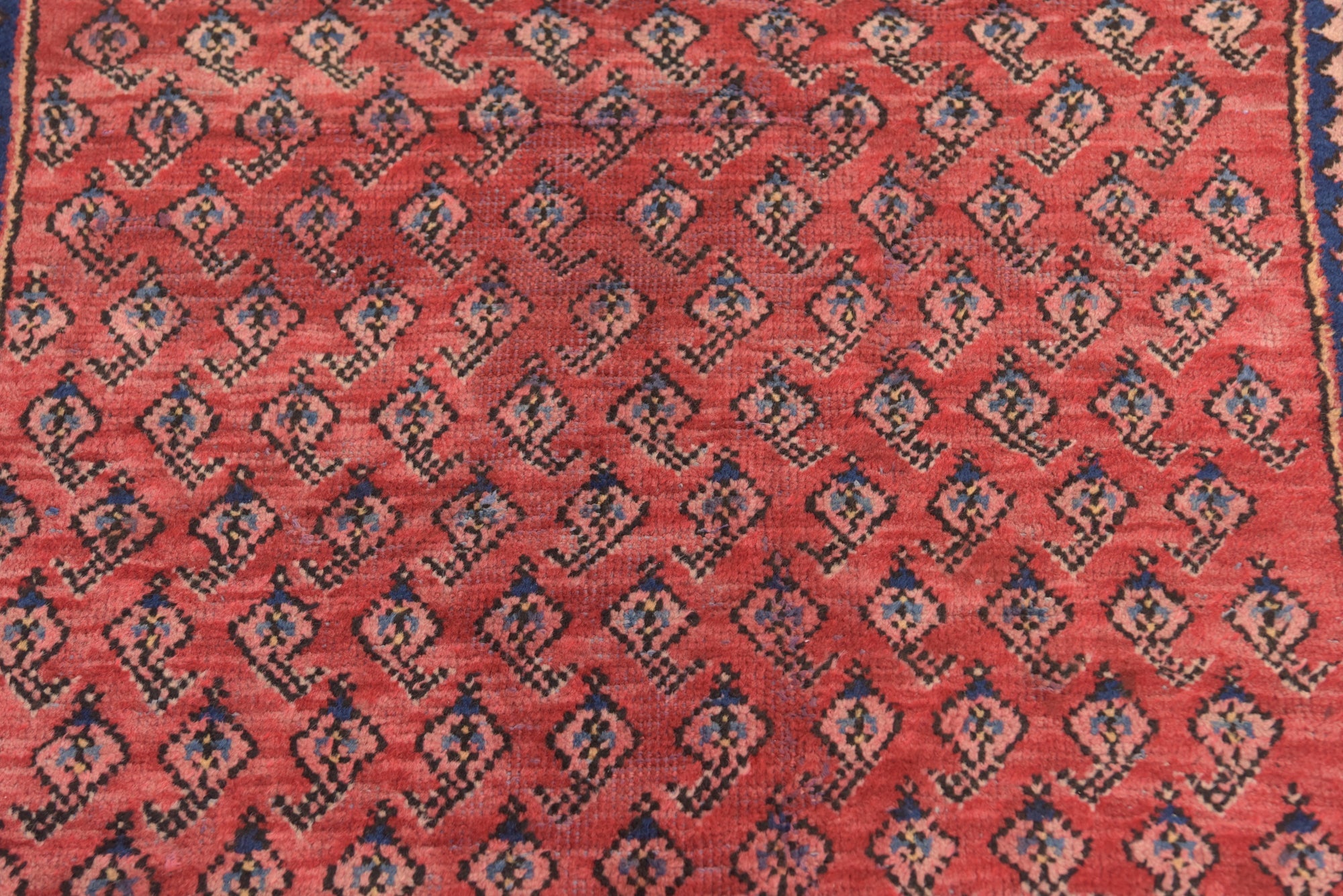 3' 4 x 7' 2 Hand Knotted Botemir Persian Wool Runner Rug