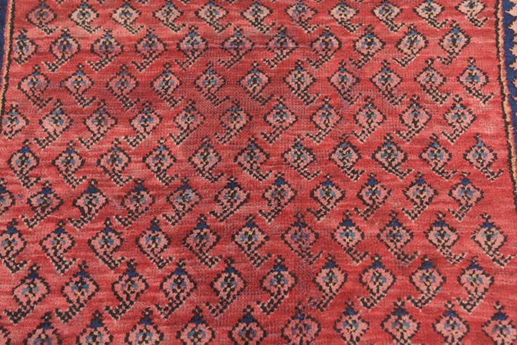 Detail image of 3' 4 x 7' 2 Hand Knotted Botemir Persian Wool Runner Rug