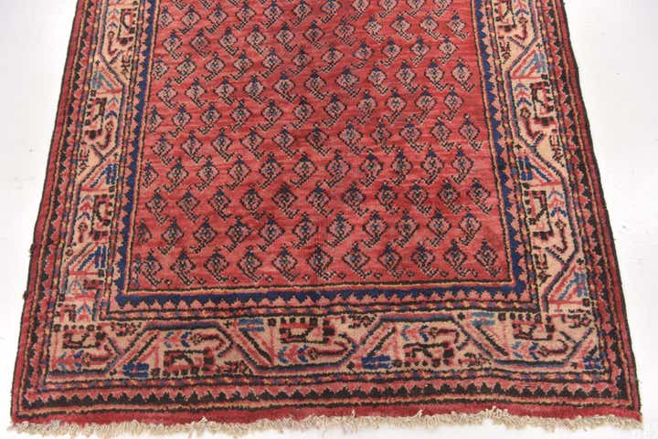 3' 4 x 7' 2 Hand Knotted Botemir Persian Wool Runner Rug