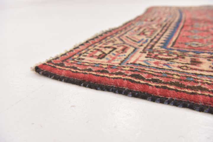 3' 4 x 7' 2 Hand Knotted Botemir Persian Wool Runner Rug