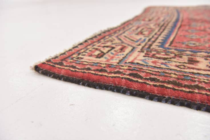 Detail image of 3' 4 x 7' 2 Hand Knotted Botemir Persian Wool Runner Rug