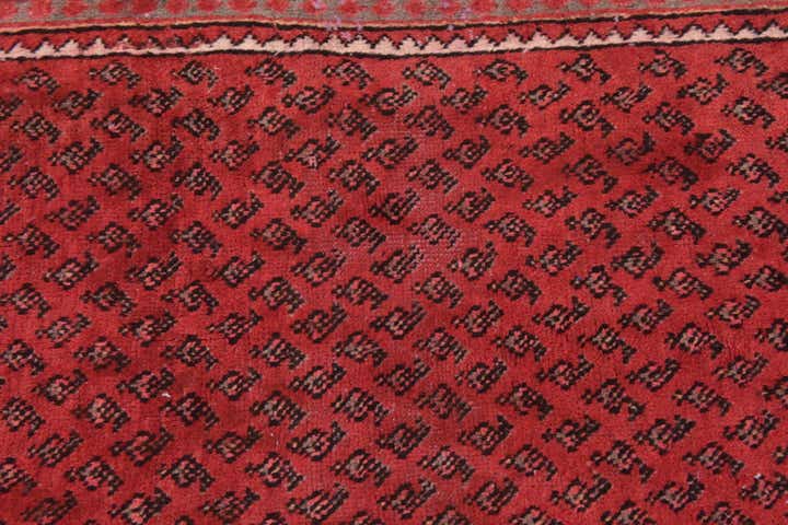 3' 6 x 10' 5 Hand Knotted Botemir Persian Wool Runner Rug