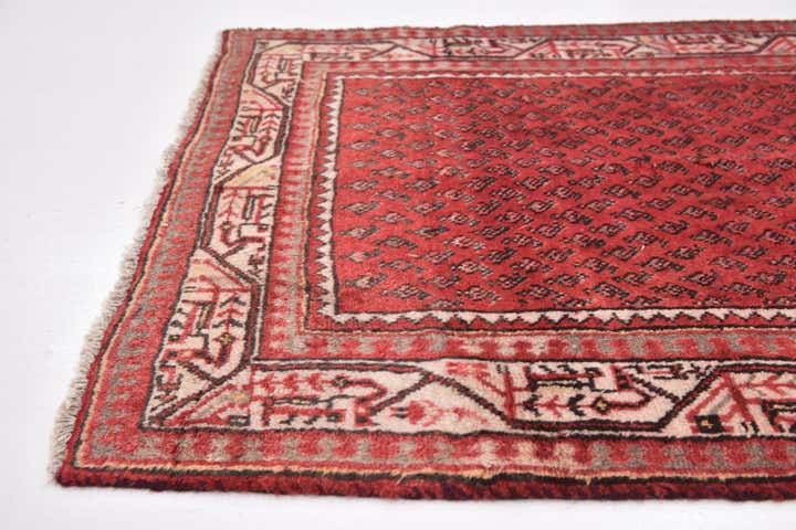 3' 6 x 10' 5 Hand Knotted Botemir Persian Wool Runner Rug