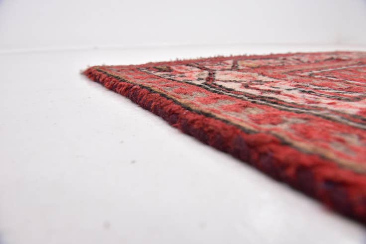 Detail image of 3' 6 x 10' 5 Hand Knotted Botemir Persian Wool Runner Rug