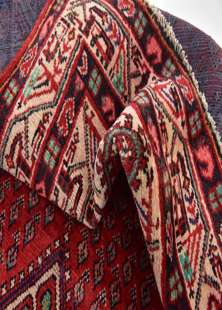 3' 7 x 10' Hand Knotted Botemir Persian Wool Runner Rug