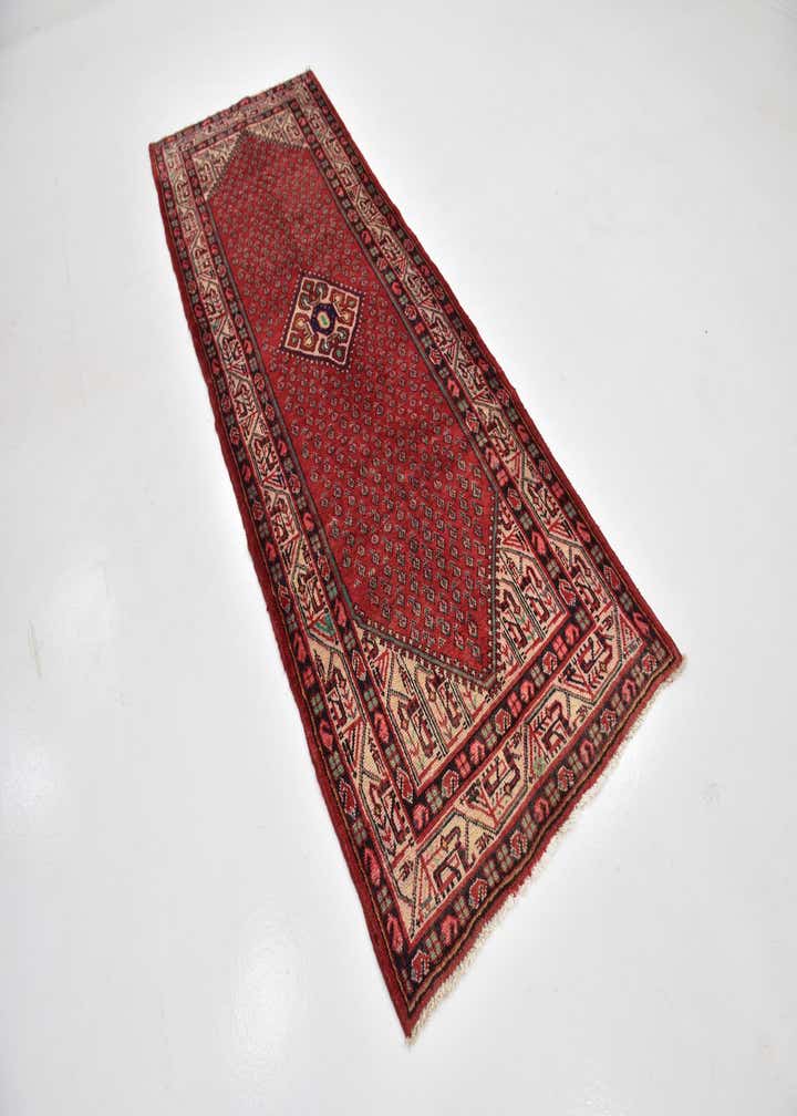 3' 7 x 10' Hand Knotted Botemir Persian Wool Runner Rug