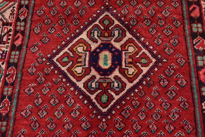 3' 7 x 10' Hand Knotted Botemir Persian Wool Runner Rug