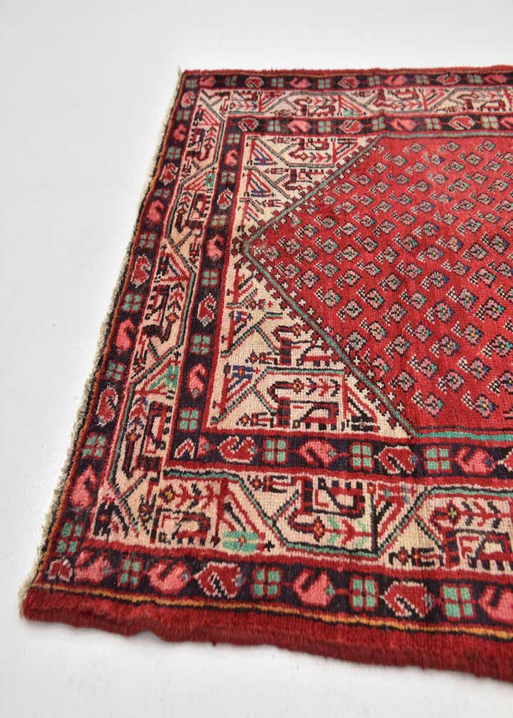 3' 7 x 10' Hand Knotted Botemir Persian Wool Runner Rug