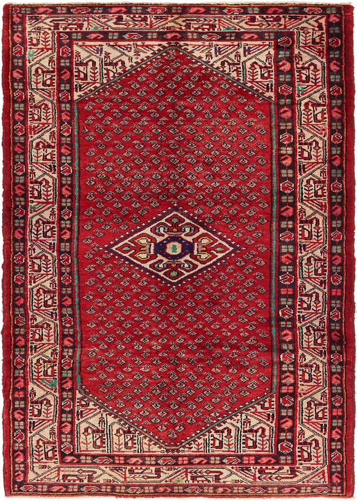 3' 7 x 10' Hand Knotted Botemir Persian Wool Runner Rug