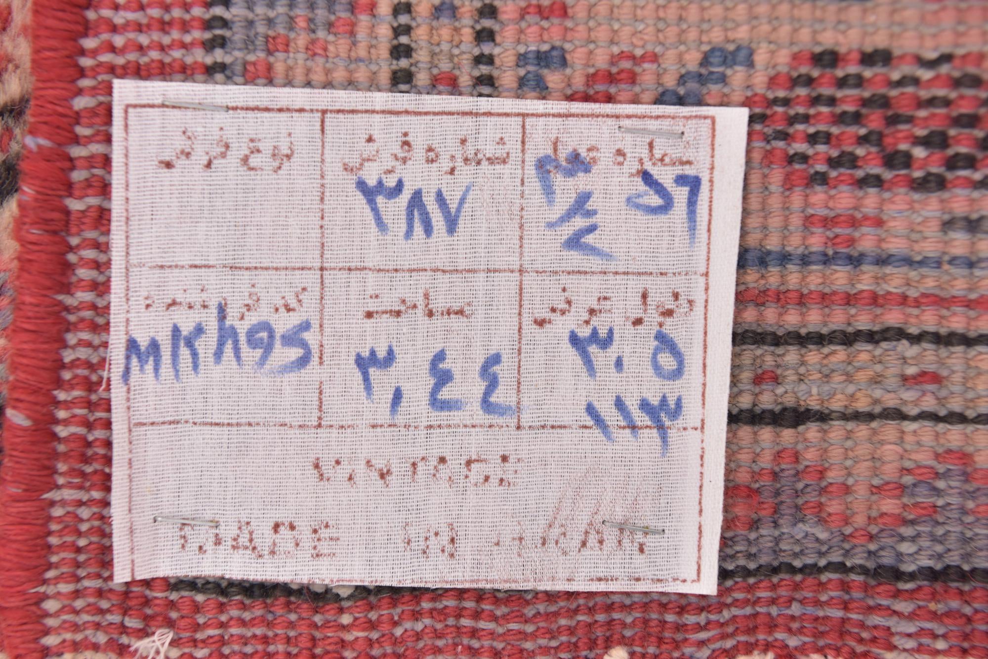 3' 9 x 10' Hand Knotted Botemir Persian Wool Runner Rug