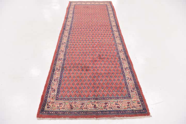 3' 10 x 10' 8 Hand Knotted Botemir Persian Wool Runner Rug