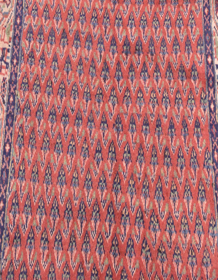Detail image of 3' 10 x 10' 8 Hand Knotted Botemir Persian Wool Runner Rug