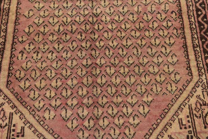 3' 7 x 10' 2 Hand Knotted Botemir Persian Wool Runner Rug