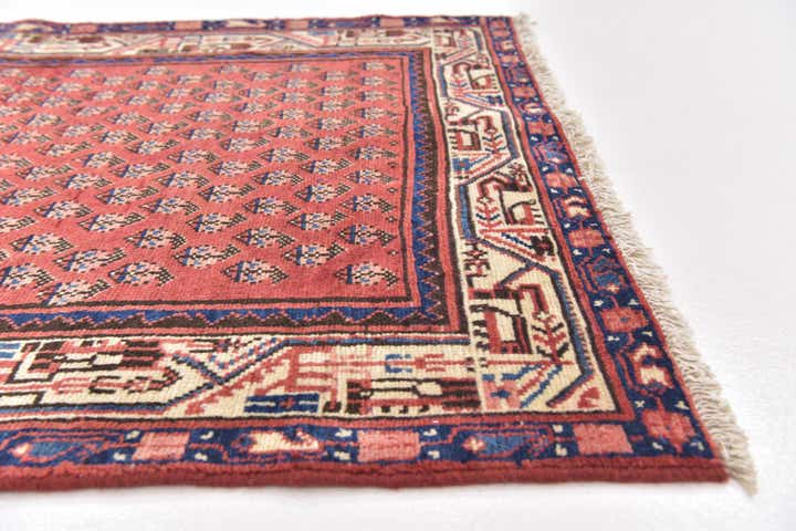 3' 7 x 11' Hand Knotted Botemir Persian Wool Runner Rug