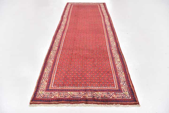 3' 8 x 10' 6 Hand Knotted Botemir Persian Wool Runner Rug