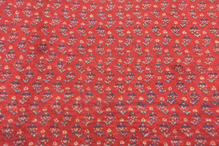 Detail image of 3' 8 x 10' 6 Hand Knotted Botemir Persian Wool Runner Rug