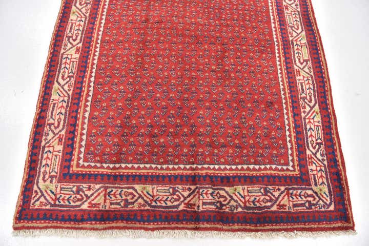 3' 8 x 10' 6 Hand Knotted Botemir Persian Wool Runner Rug