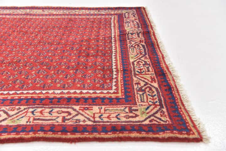 3' 8 x 10' 6 Hand Knotted Botemir Persian Wool Runner Rug