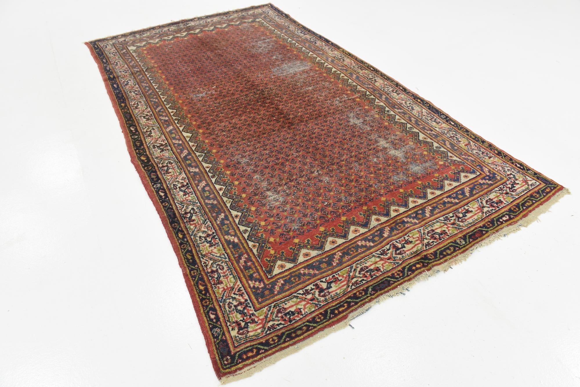 5' 8 x 10' Hand Knotted Botemir Persian Wool Runner Rug
