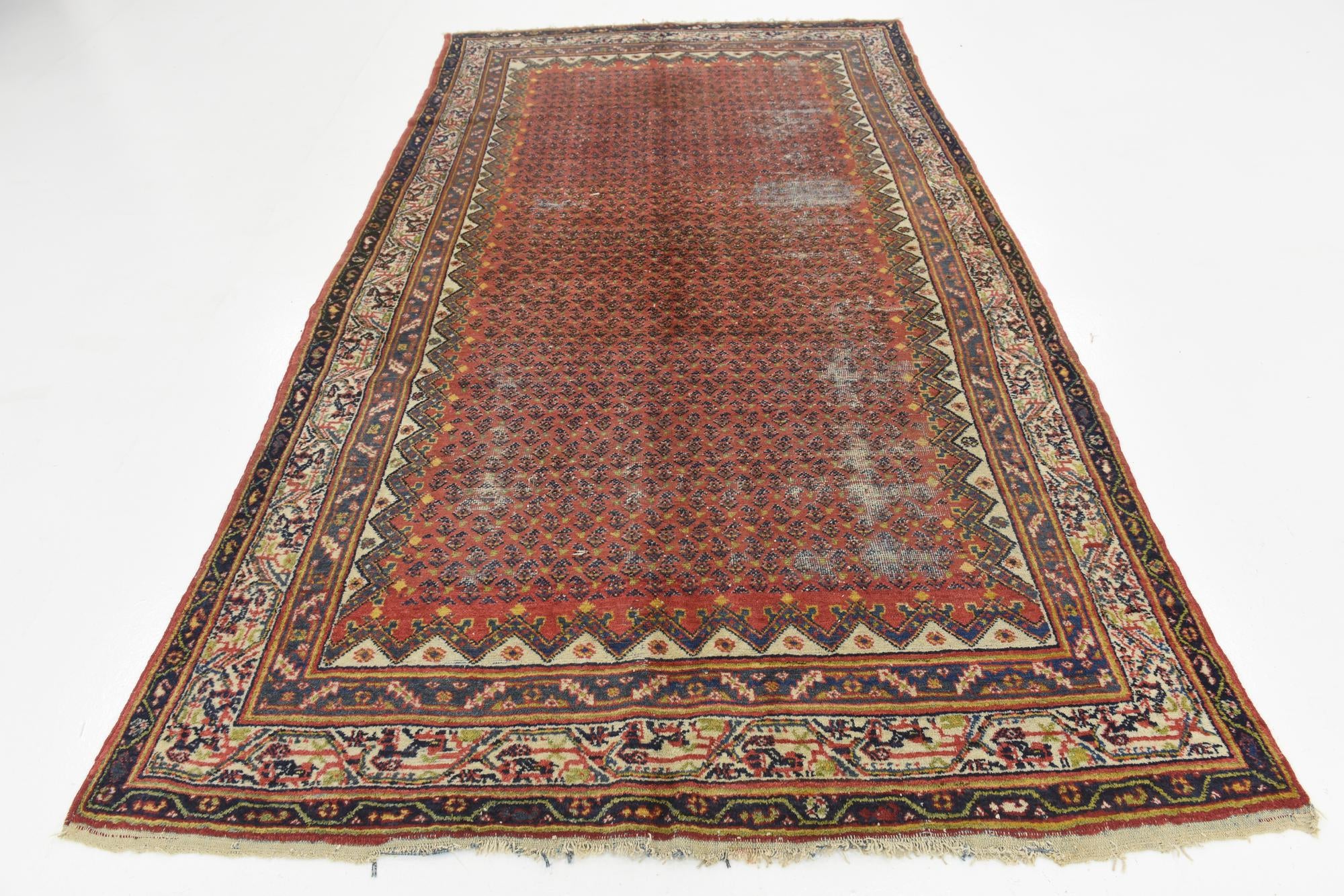 5' 8 x 10' Hand Knotted Botemir Persian Wool Runner Rug