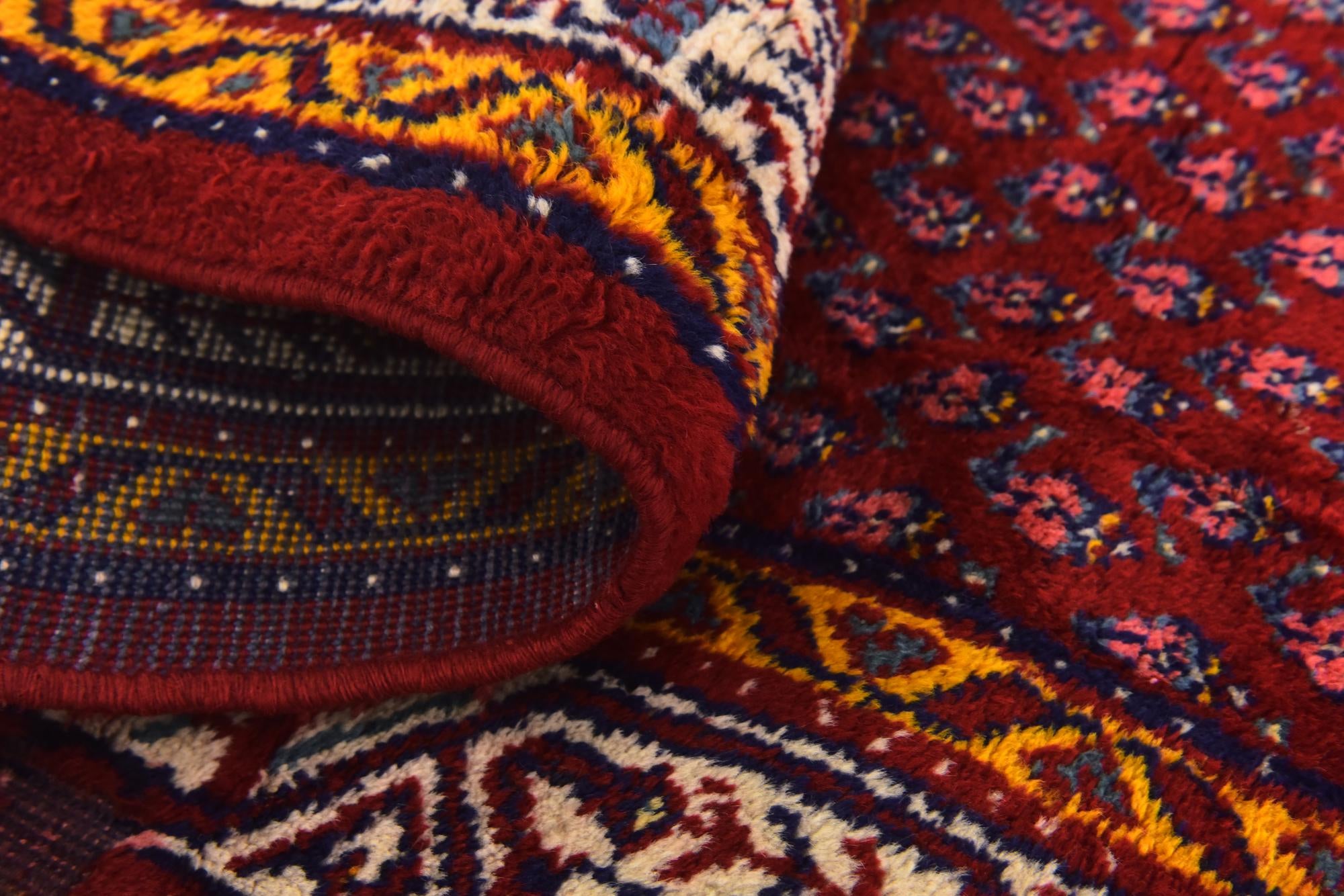 3' 10 x 9' 6 Hand Knotted Botemir Persian Wool Runner Rug