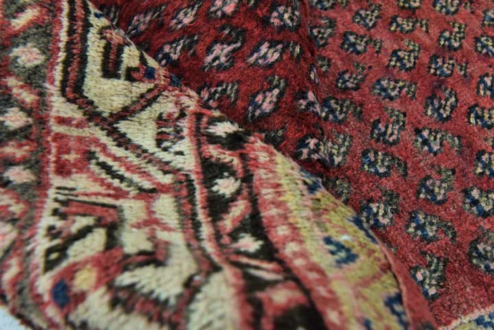 4' 5 x 7' 8 Hand Knotted Botemir Persian Wool Runner Rug