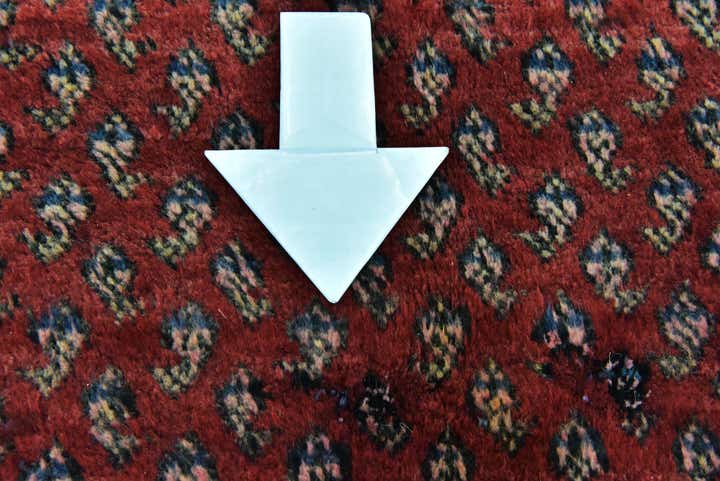 4' 5 x 7' 8 Hand Knotted Botemir Persian Wool Runner Rug