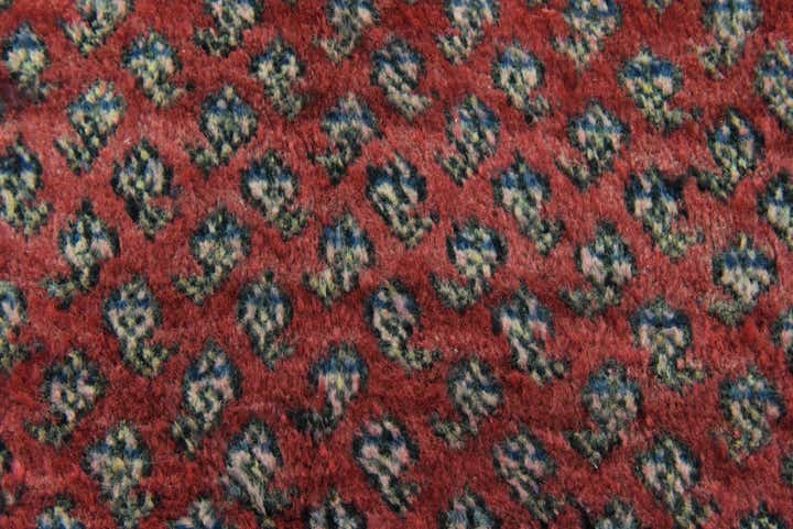 4' 5 x 7' 8 Hand Knotted Botemir Persian Wool Runner Rug