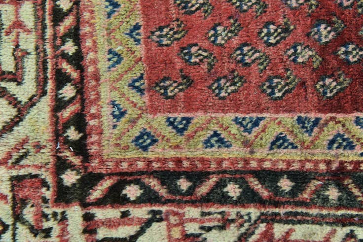 Detail image of 4' 5 x 7' 8 Hand Knotted Botemir Persian Wool Runner Rug