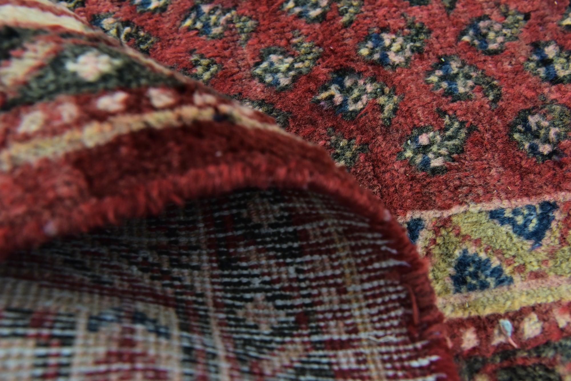 4' 5 x 7' 8 Hand Knotted Botemir Persian Wool Runner Rug