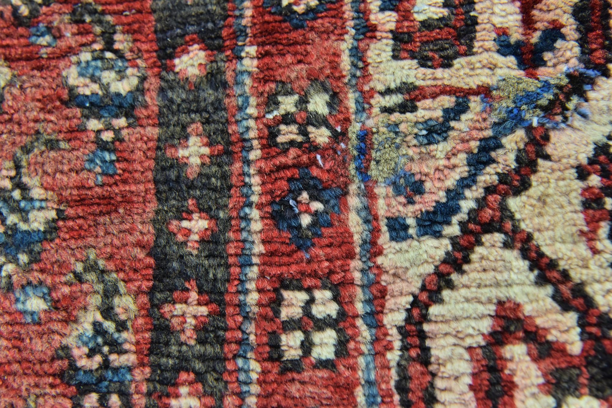 3' 7 x 9' 10 Hand Knotted Botemir Persian Wool Runner Rug