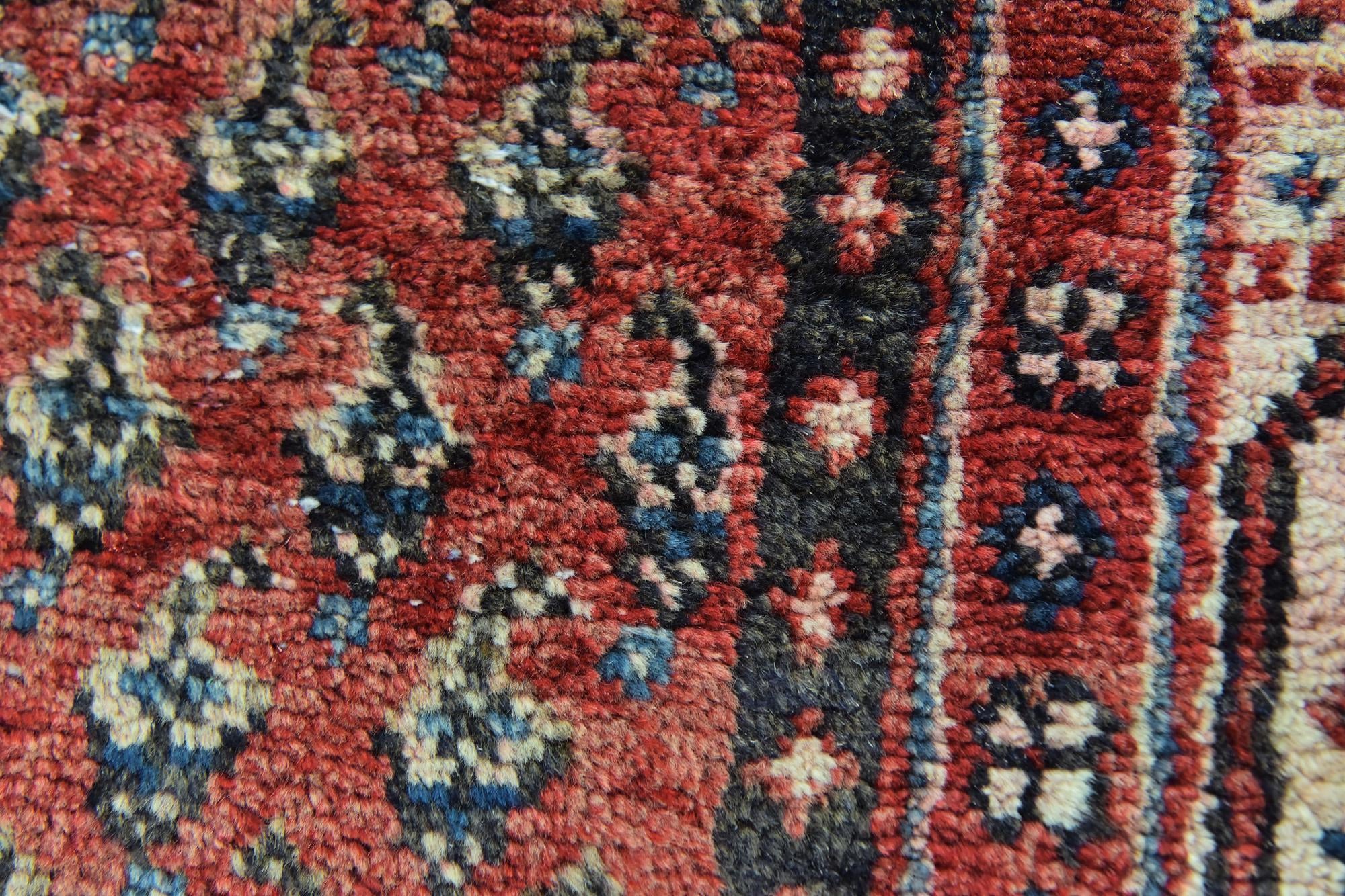 3' 7 x 9' 10 Hand Knotted Botemir Persian Wool Runner Rug
