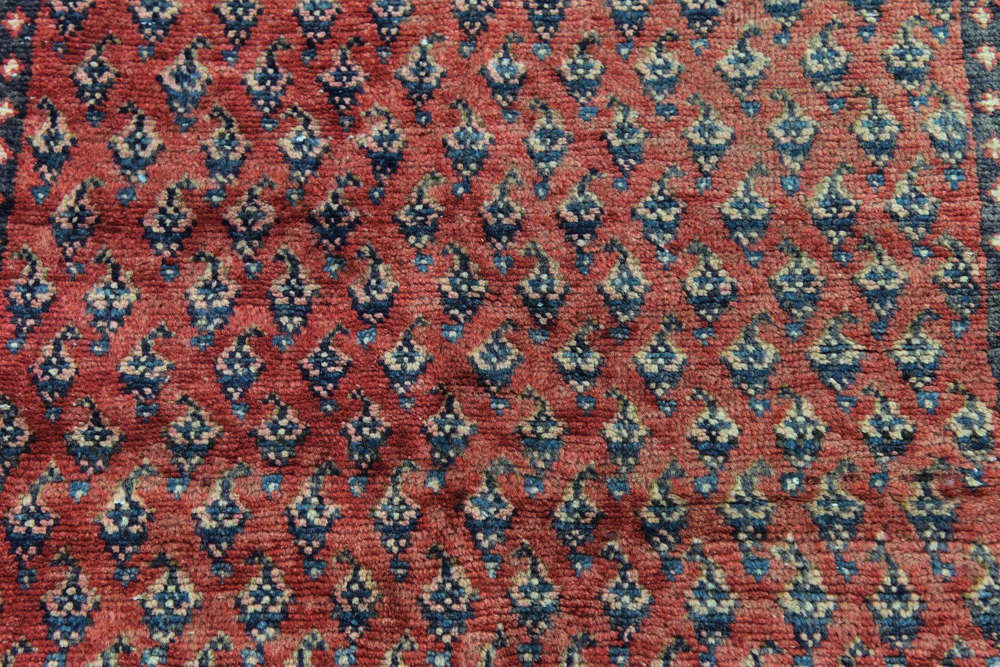 3' 7 x 9' 10 Hand Knotted Botemir Persian Wool Runner Rug
