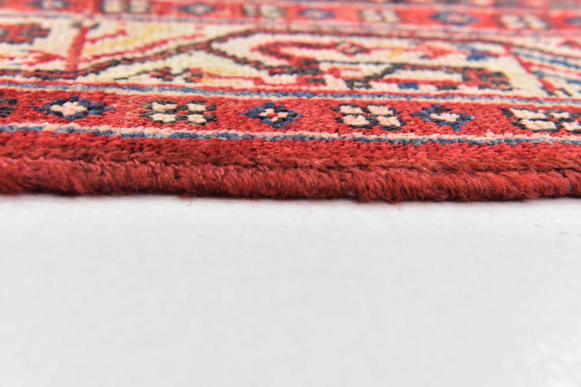 3' 7 x 9' 10 Hand Knotted Botemir Persian Wool Runner Rug