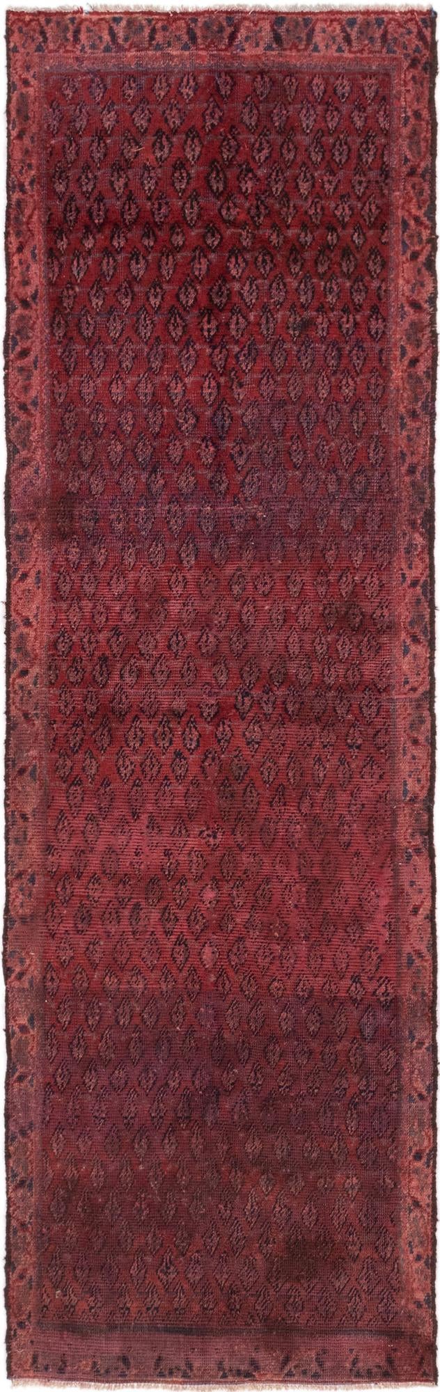 3' 3 x 10' 7 Hand Knotted Botemir Persian Wool Runner Rug