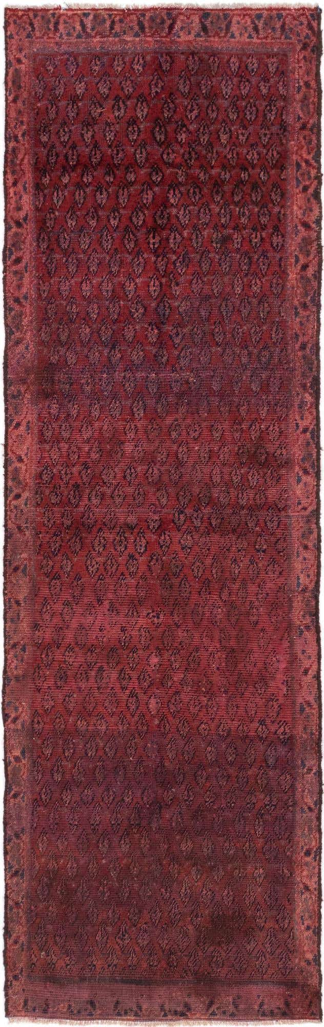 3' 3 x 10' 7 Hand Knotted Botemir Persian Wool Runner Rug