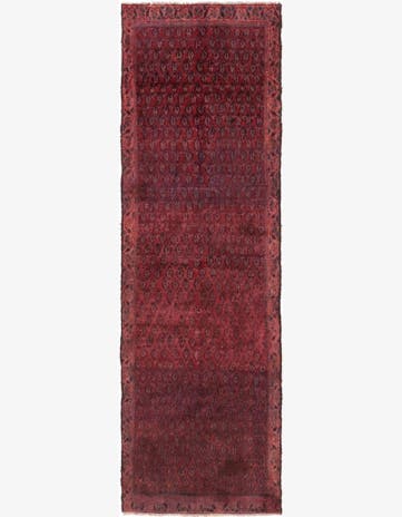 3' 3 x 10' 7 Hand Knotted Botemir Persian Wool Runner Rug