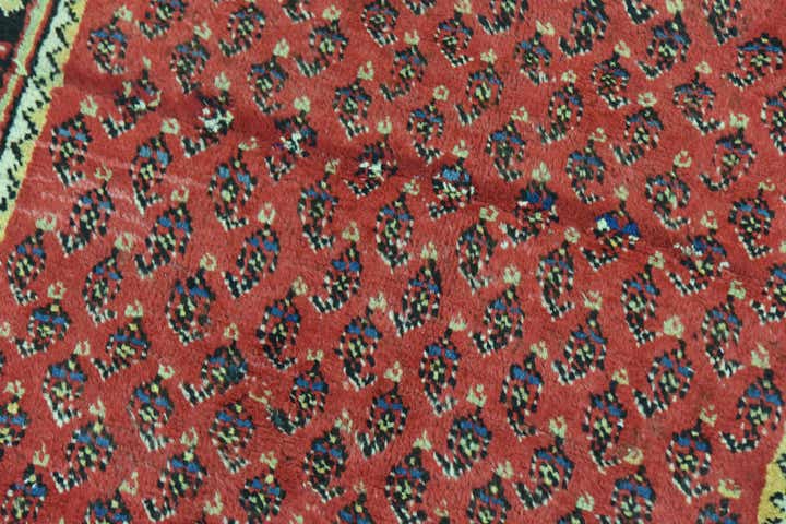3' 6 x 13' 7 Hand Knotted Botemir Persian Wool Runner Rug