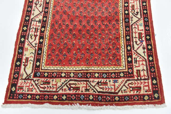 3' 6 x 13' 7 Hand Knotted Botemir Persian Wool Runner Rug