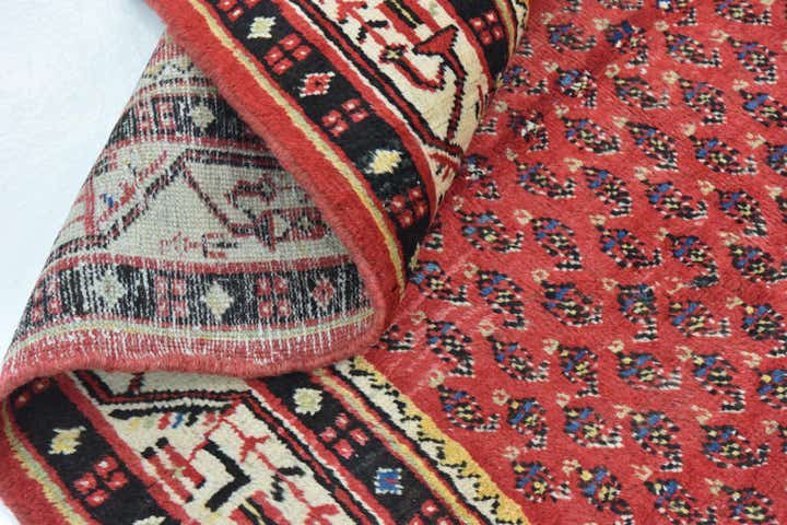 3' 6 x 13' 7 Hand Knotted Botemir Persian Wool Runner Rug