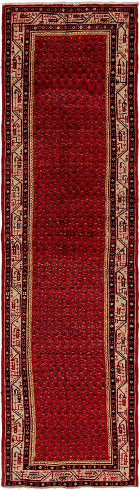3' 6 x 13' 7 Hand Knotted Botemir Persian Wool Runner Rug
