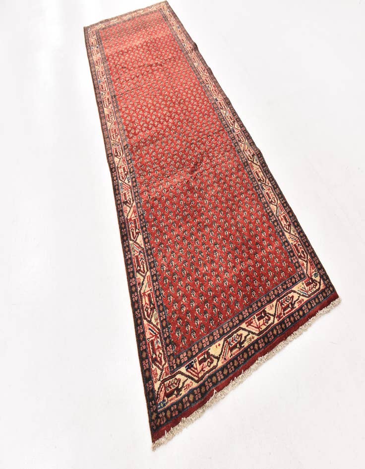 Detail image of 4' 3 x 10' 8 Hand Knotted Botemir Persian Wool Runner Rug