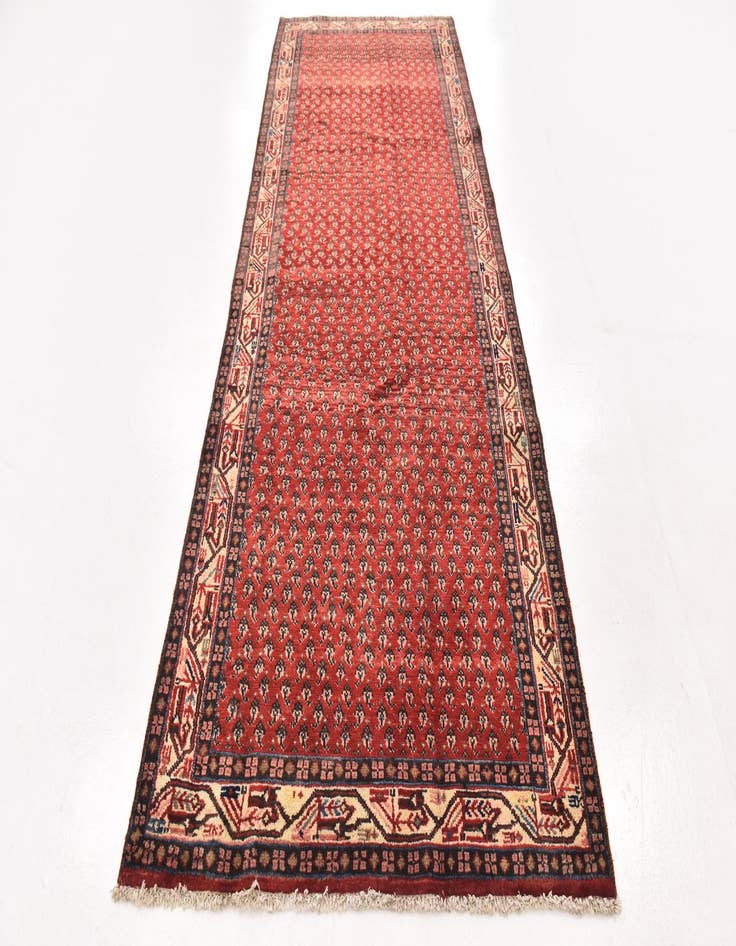 Detail image of 4' 3 x 10' 8 Hand Knotted Botemir Persian Wool Runner Rug