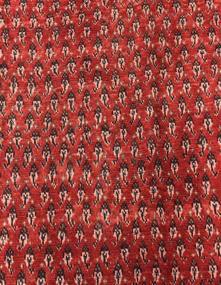 Detail image of 4' 3 x 10' 8 Hand Knotted Botemir Persian Wool Runner Rug