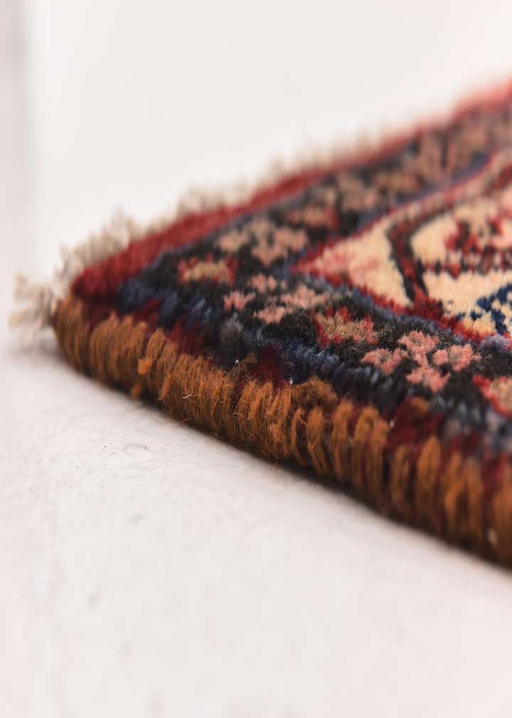 4' 3 x 10' 8 Hand Knotted Botemir Persian Wool Runner Rug