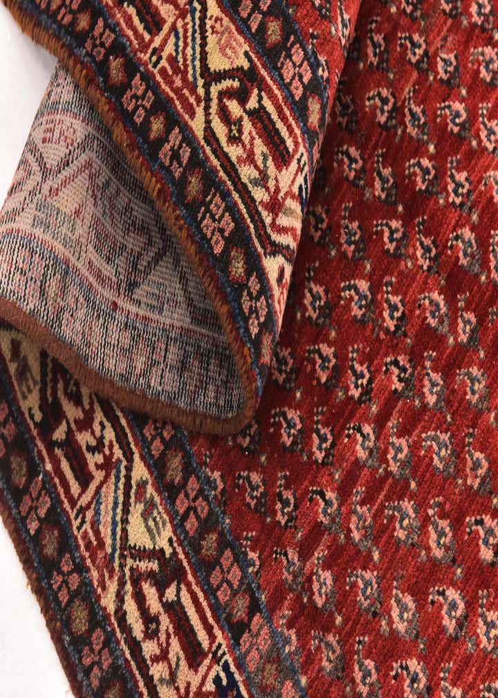4' 3 x 10' 8 Hand Knotted Botemir Persian Wool Runner Rug