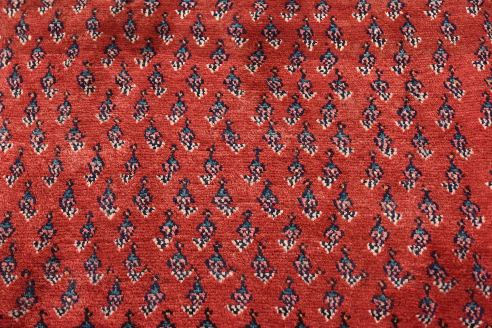 4' 10 x 9' 6 Hand Knotted Botemir Persian Wool Runner Rug