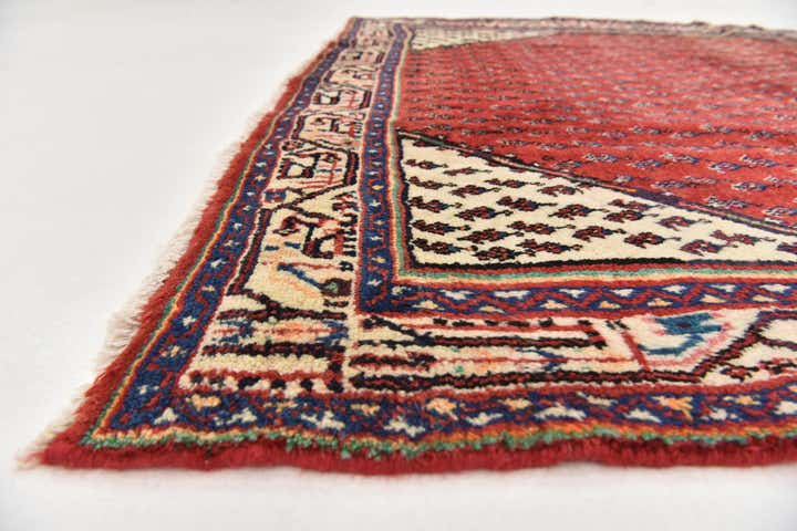 4' 10 x 9' 6 Hand Knotted Botemir Persian Wool Runner Rug