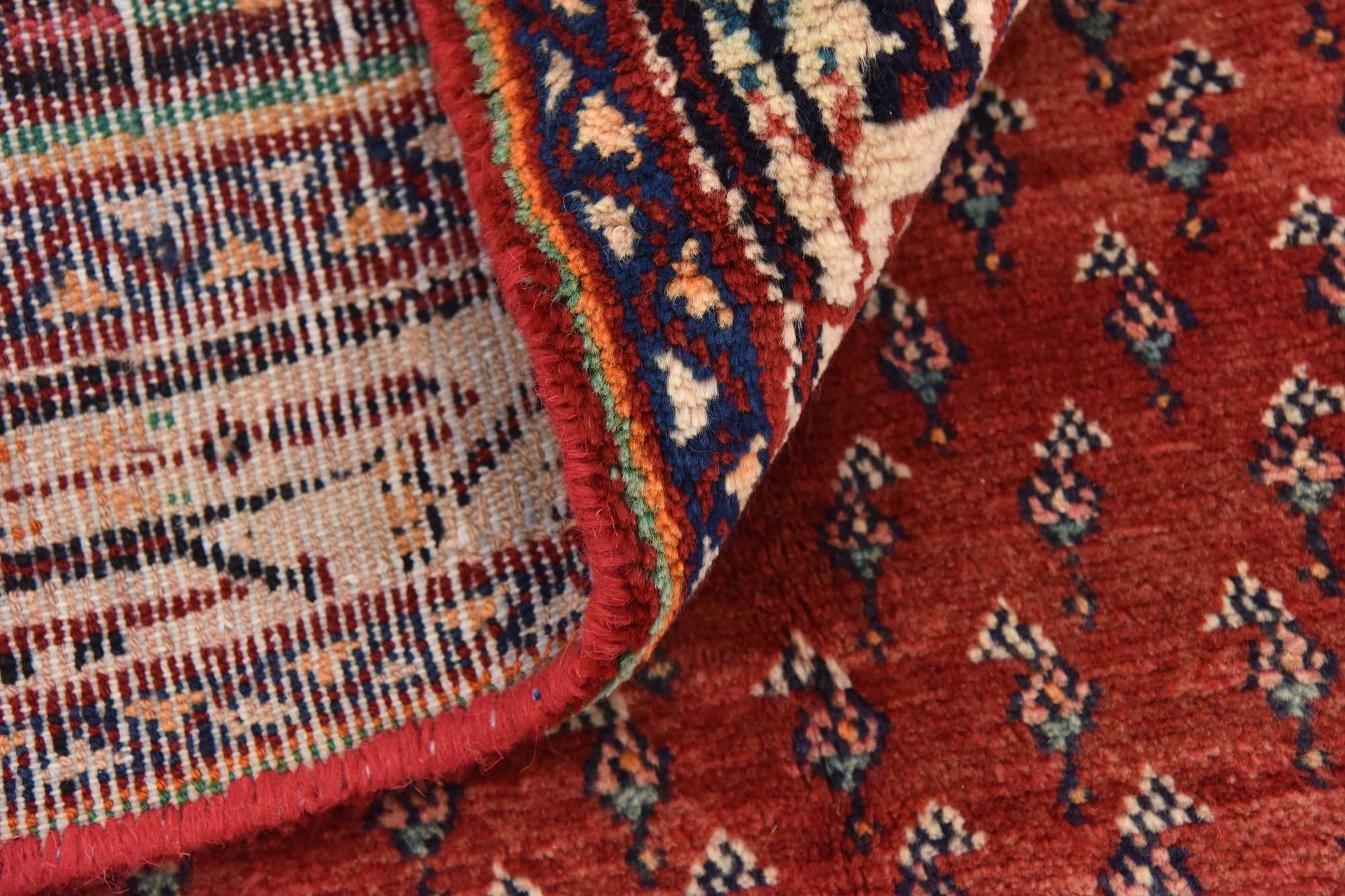 4' 10 x 9' 6 Hand Knotted Botemir Persian Wool Runner Rug